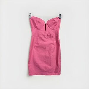 Lulus Women's Size Large Pink Strapless‎ Mini Dress Sweetheart Neckline Cocktail